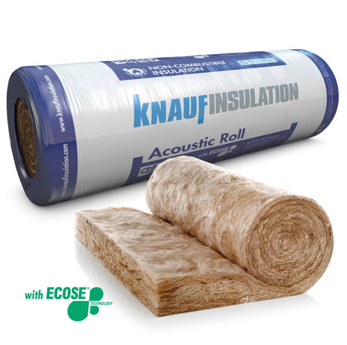 100mm Knauf Acoustic Ceiling Insulation Roll 16.20m² Coverage