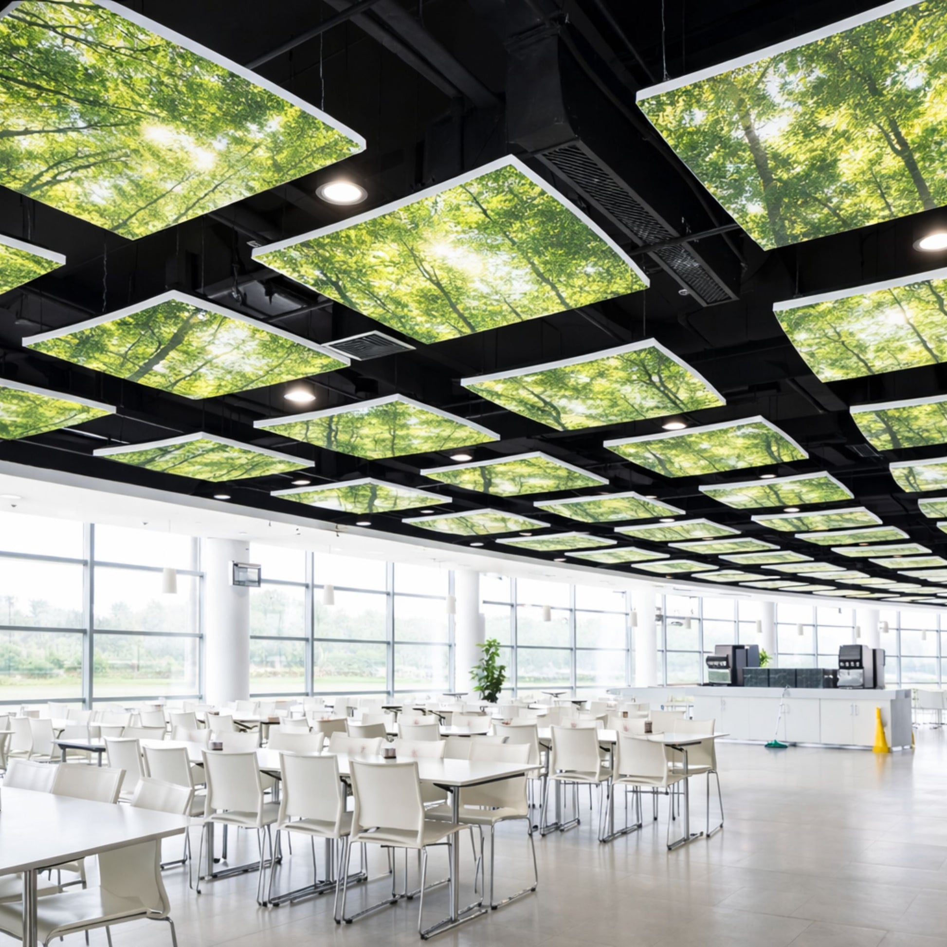 Polyester Fibre Acoustic Ceiling Baffle Square 60cm