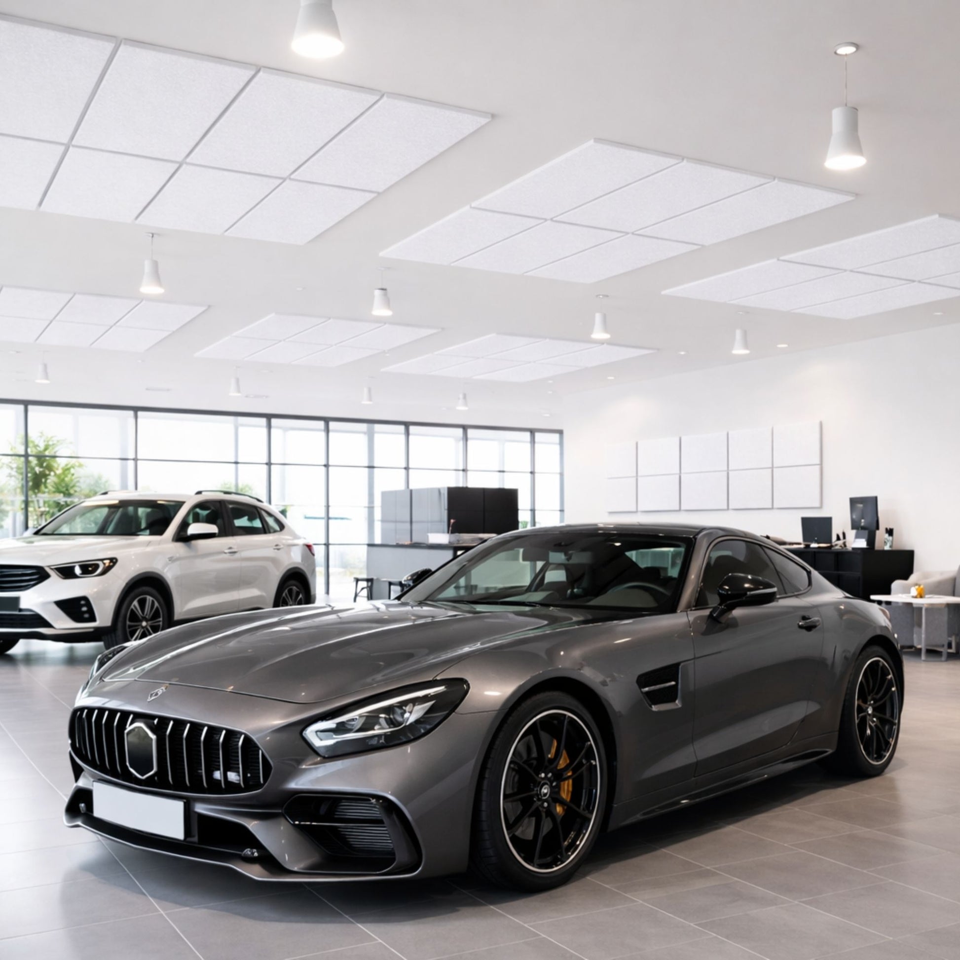 Echo-Less Acoustic Panels Rectangle  60x30cm Polyester Fibre White 3 pack