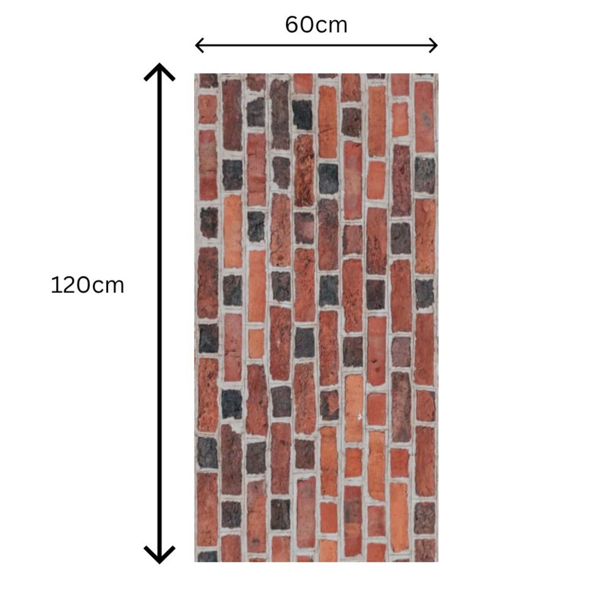 Echo-less Printed Acoustic Panel 1200x600mm – Red Brick