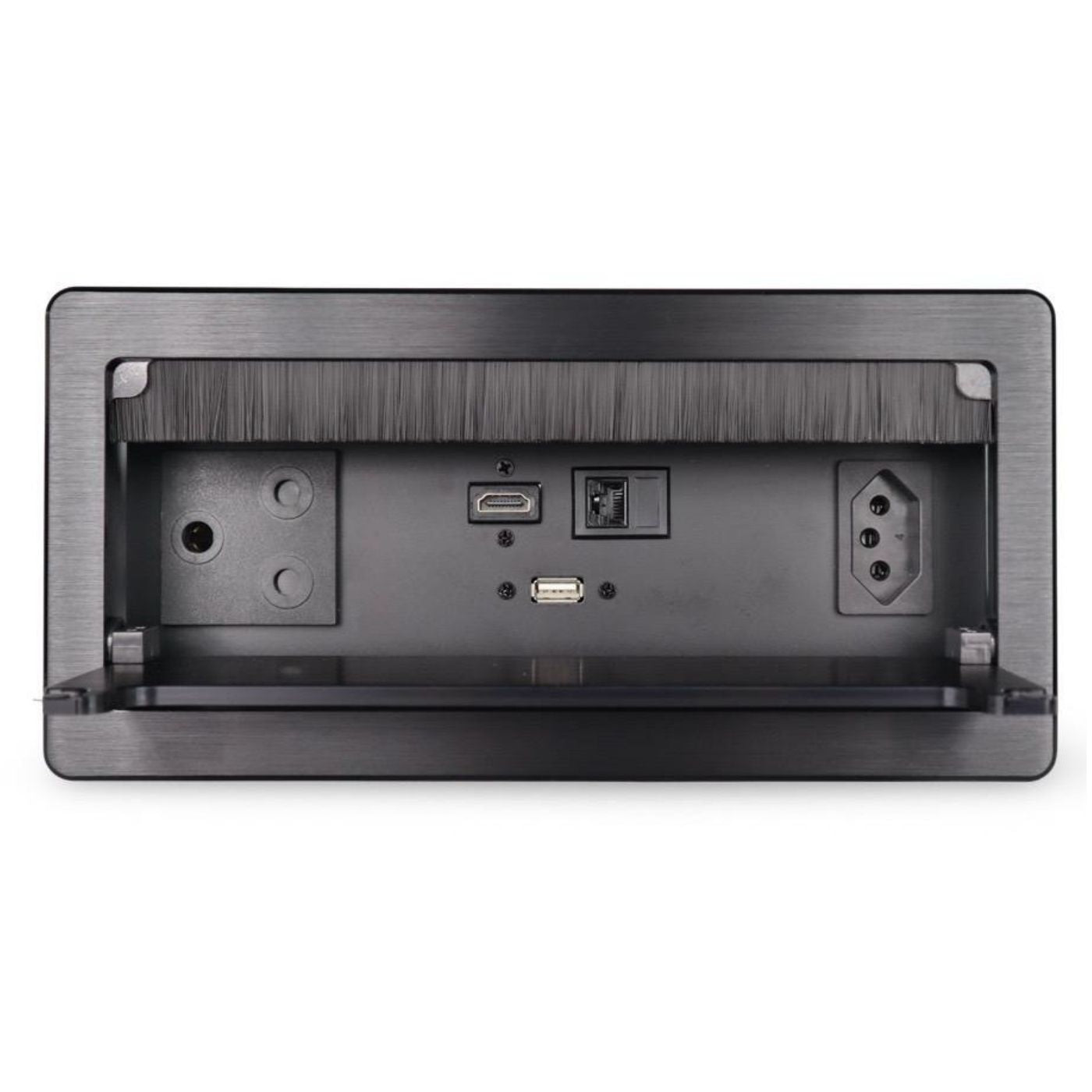 Echo-Less Desktop Power & AV Pop-Up Socket Black 265x130mm