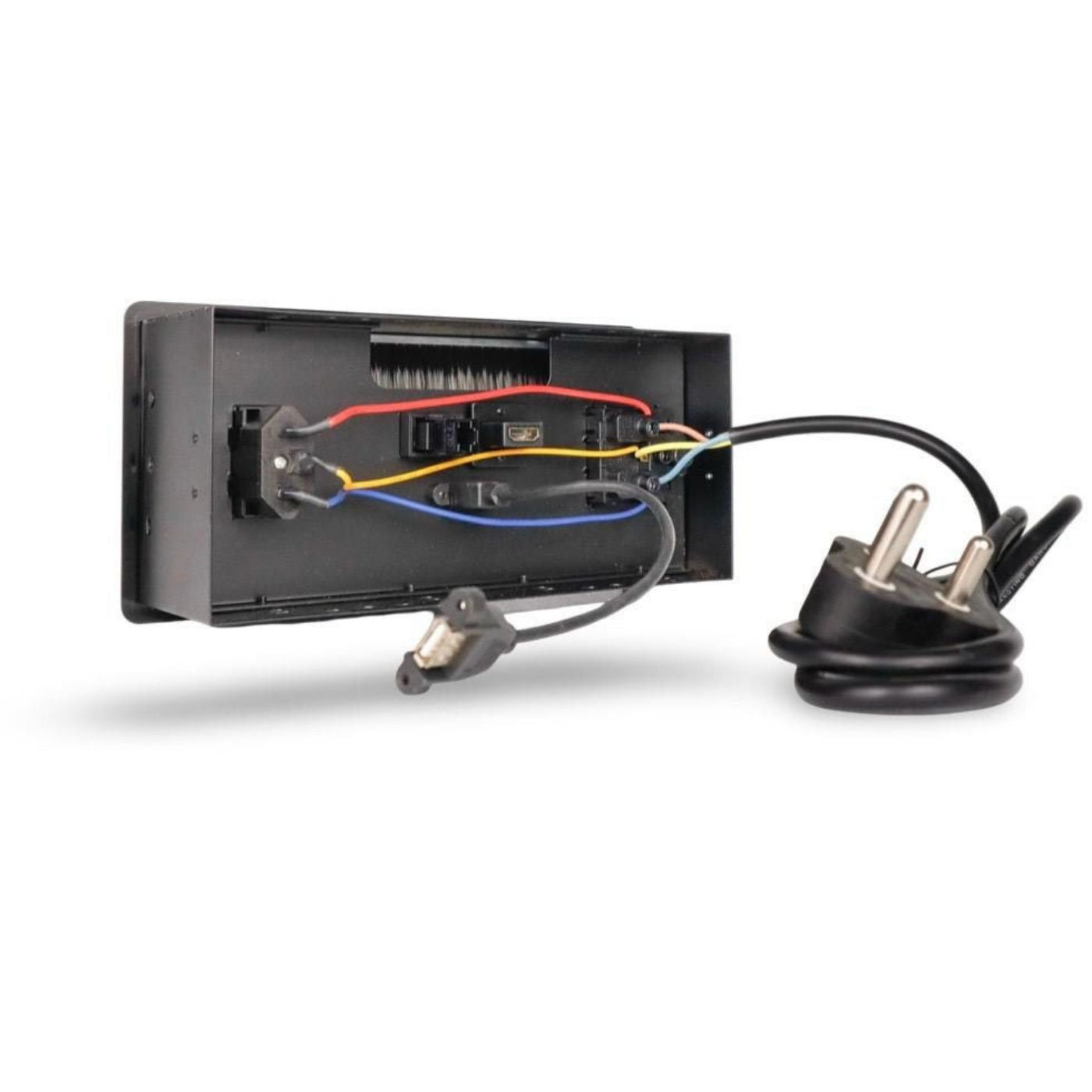 Echo-Less Desktop Power & AV Pop-Up Socket Silver