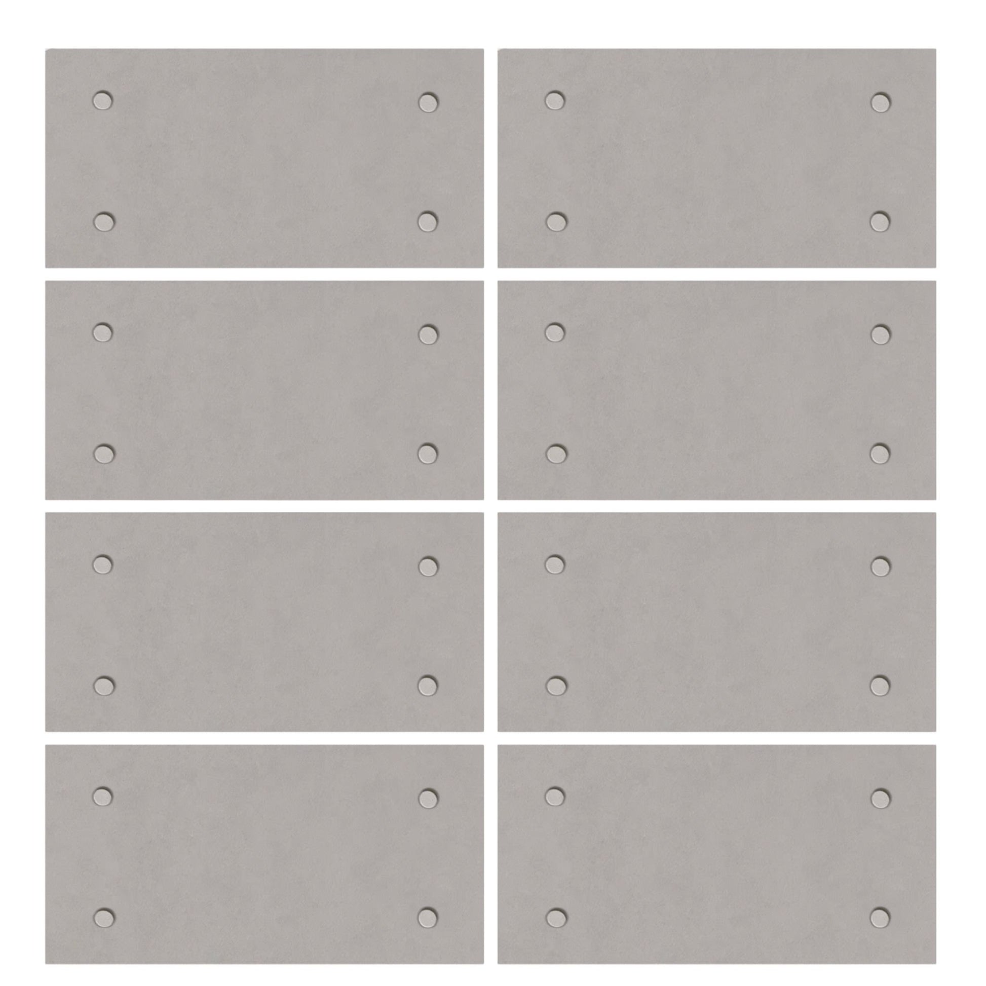 Echo-Less Printed Acoustic Panel Grey Concrete Slab 1200x600mm 9mm Single Panel