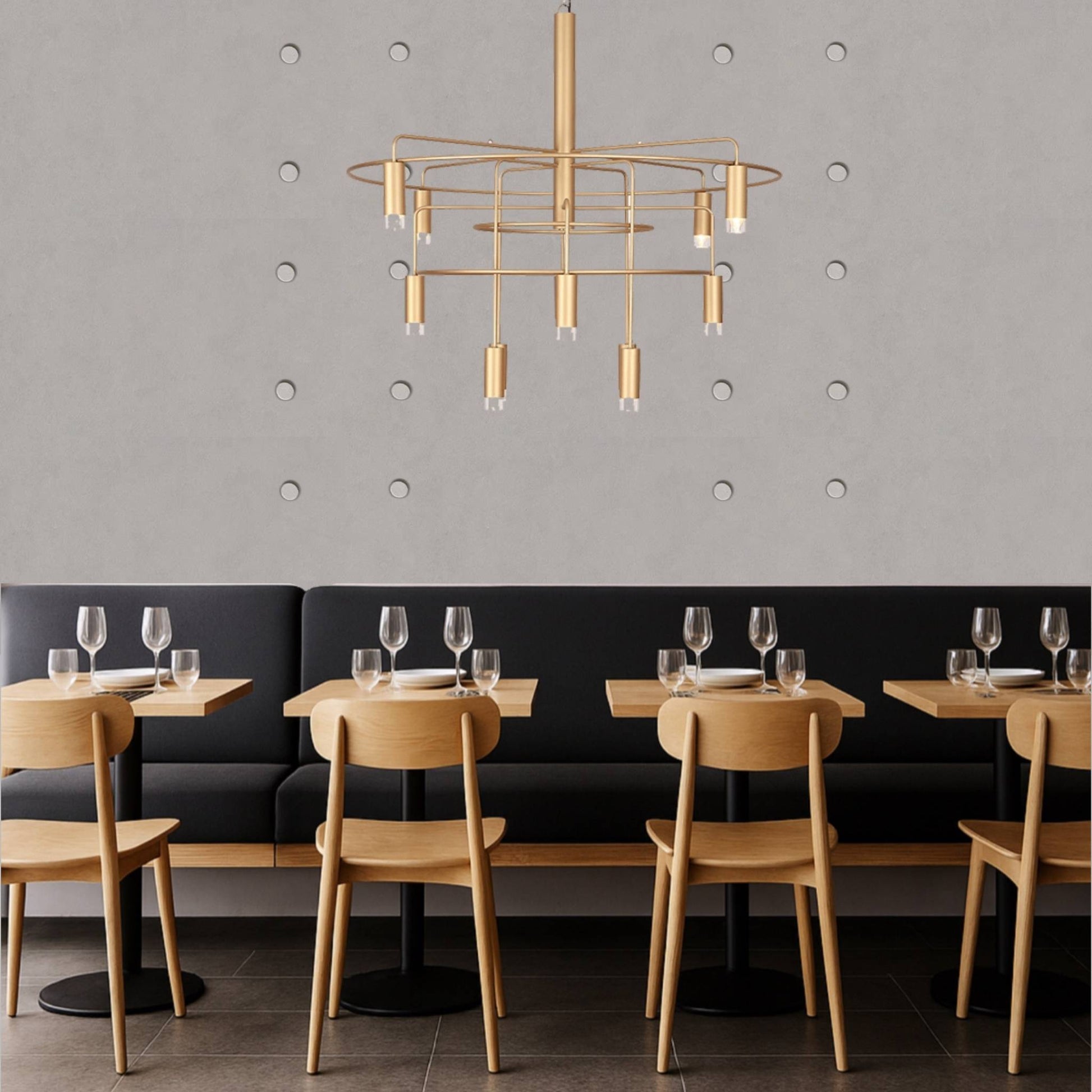 Echo-less Printed Acoustic Panel 1200x600mm – Grey Concrete Slab (Pack of 4)