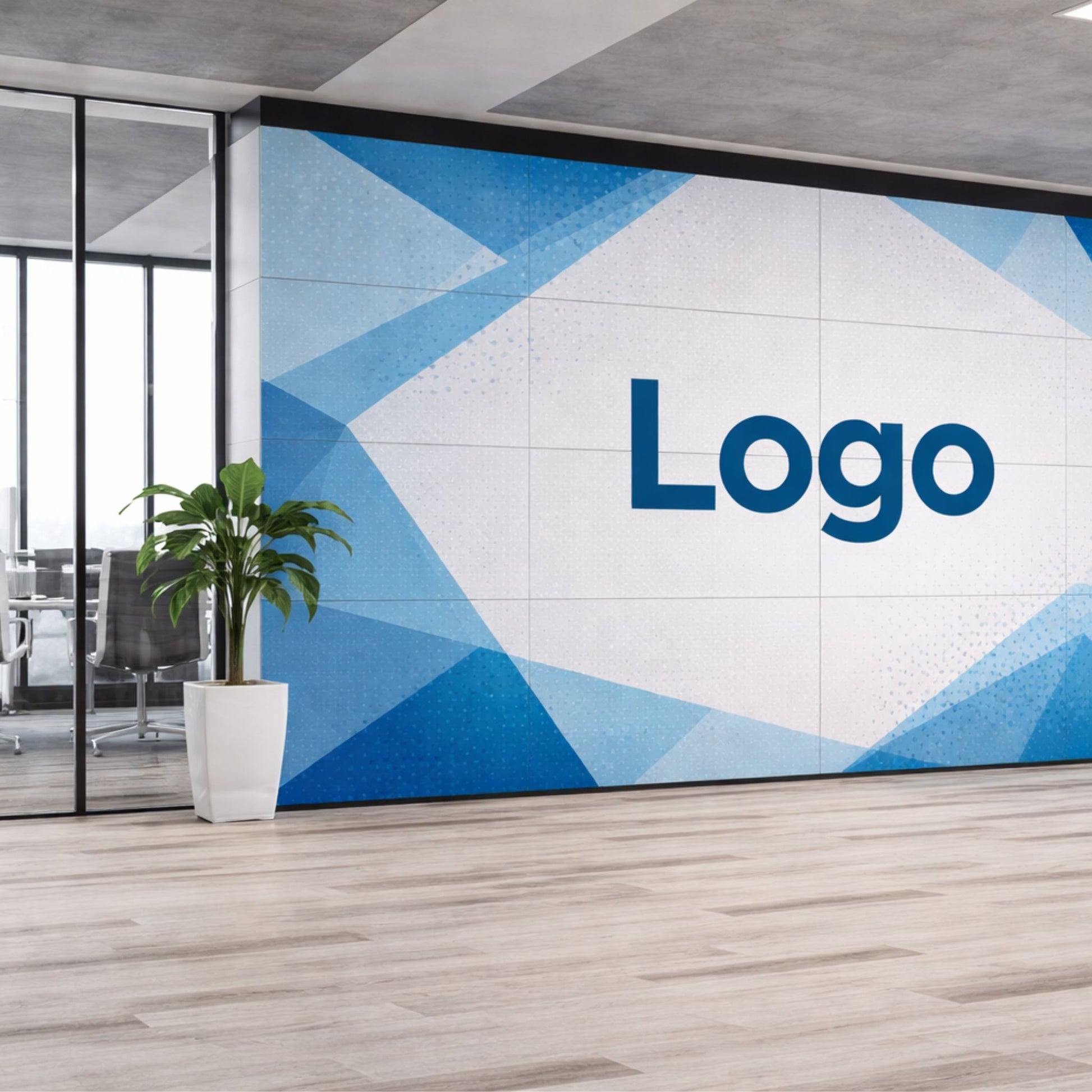 Custom Printed Logo Wall Acoustic Polyester Fiber Panels 120x60cm (pack of 4)