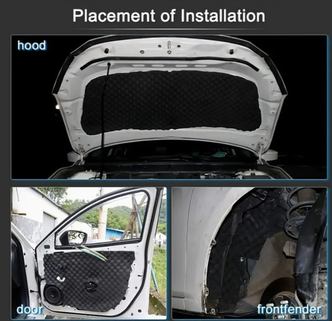 Echo-Less Acoustic Foam Self-Adhesive Sheet Grey 100x50cm 2.5cm Thick