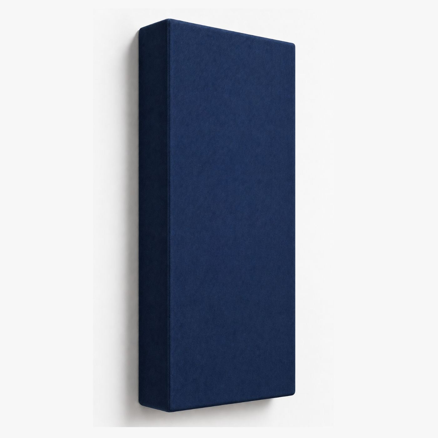 Echo-Less Super Acoustic Panel Navy blue rectangular box on a white background