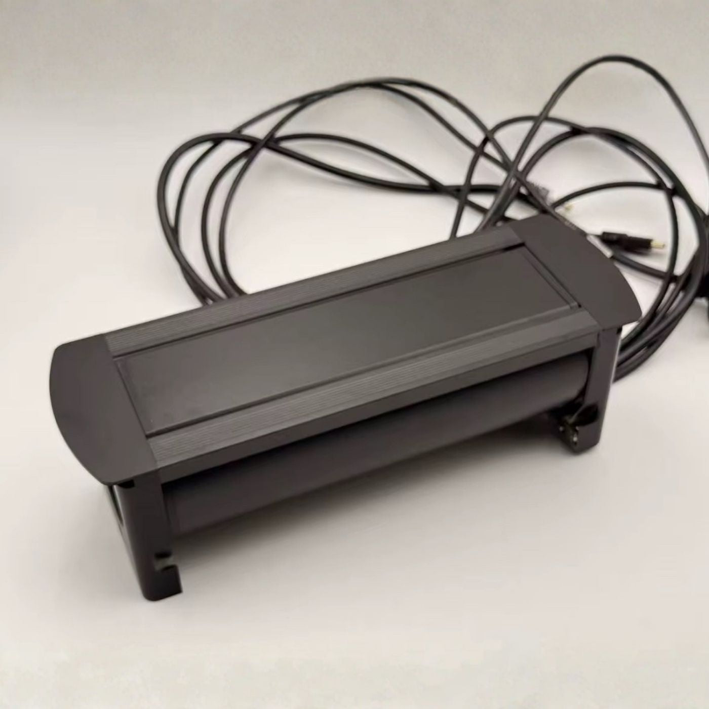 Echo-Less Electronic Desktop Power Pop-up with AV Hub Black 336x110mm