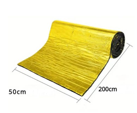 Echo-Less Car Soundproofing & Thermal Insulation Sheet Gold 200x50cm 5mm 2 Pack Clearance