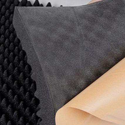 Echo-Less Acoustic Foam Self-Adhesive Sheet Grey 100x50cm 2.5cm Thick